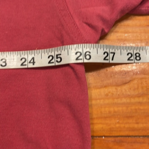 XL Structure red mauve short sleeve crew neck thick pullover shirt top - Picture 12 of 14